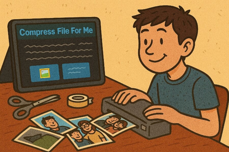 Compress illustration