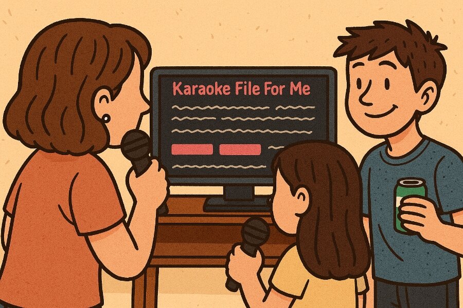 Karaoke illustration